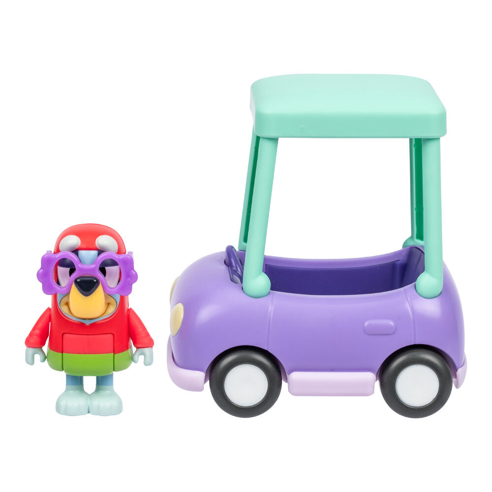 بلوي سيارة الجدة الزرقاء مع جانيت مركبات الأطفال Bluey
