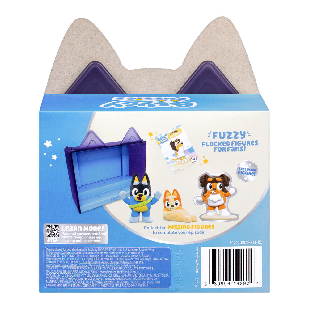 بلوي مجسم حلقات فوزيز الشاطئ شخصيات كرتونية Bluey