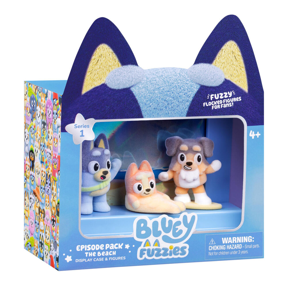 بلوي مجسم حلقات فوزيز الشاطئ شخصيات كرتونية Bluey