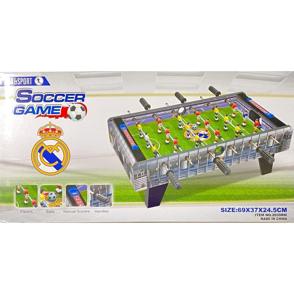 طاولة فرفيره كرة قدم خشبية بتصميم ريال مدريد العاب الرياضه LOCAL