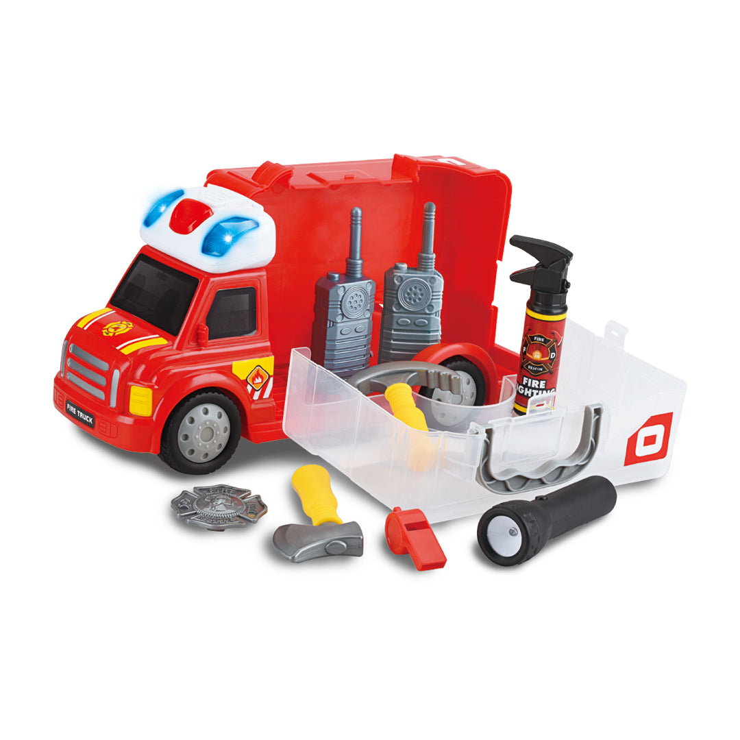 نيوبوي شاحنة الاطفاء مع الادوات المركبات المتنوعه NewBoy