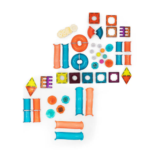 نيوبوي المجموعة المغناطيسية المضيئة الكبيرة 110 قطعة مكعبات المغناطيس NewBoy