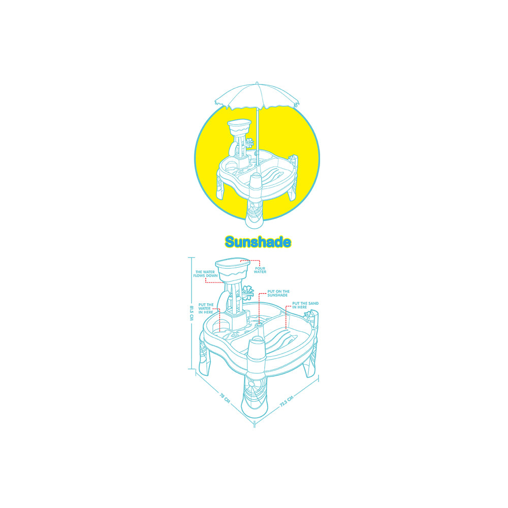 نيوبوي واحة الشاطئ الرملية للأطفال طاولات الماء NewBoy