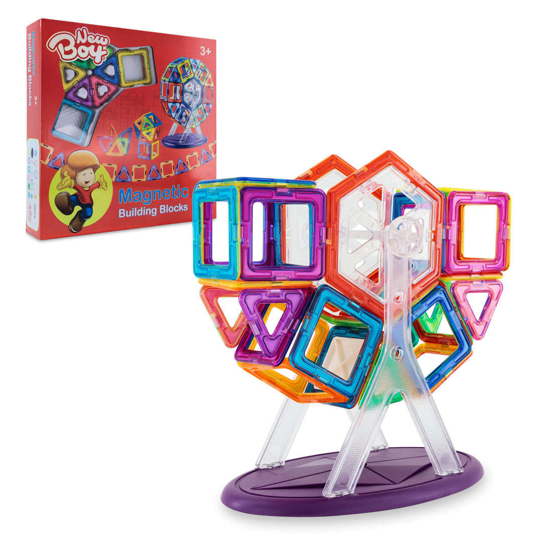 نيوبوي مكعبات بناء مغناطيسية 66 قطعة مكعبات المغناطيس NewBoy