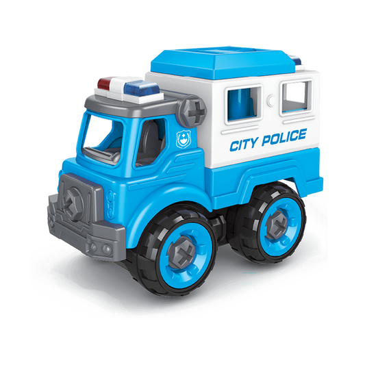 نيوبوي لعبة تركيب سيارات الشرطة 24 قطعة المركبات المتنوعه NewBoy