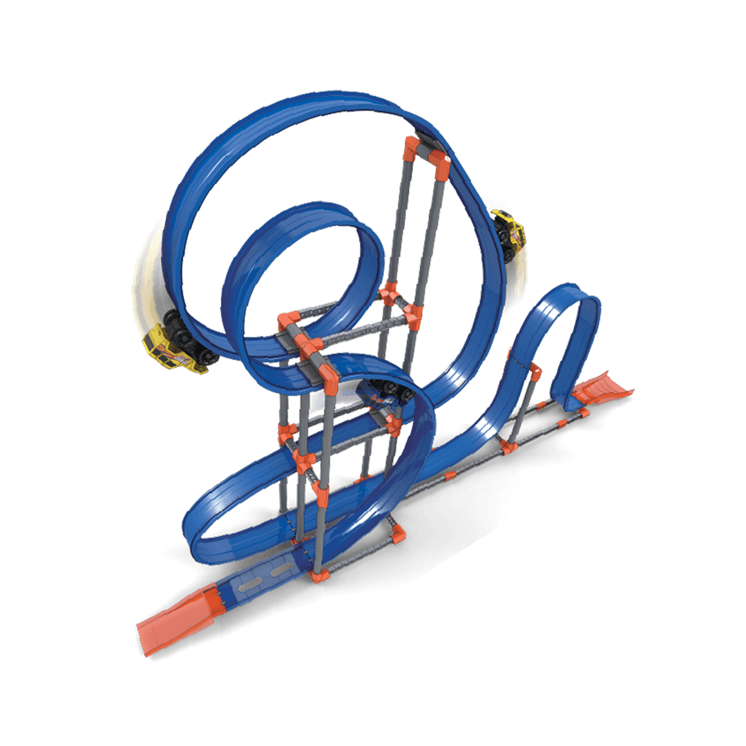 نيوبوي لعبة المسار المغناطيسي 91 قطعة مركبات مع مسار NewBoy