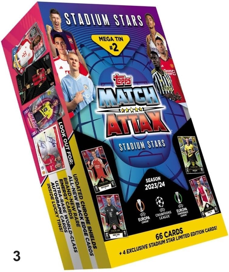 ماتش أتاكس ميجا نجوم الملاعب 2023-2024 متنوع العاب البطاقات Match Attax