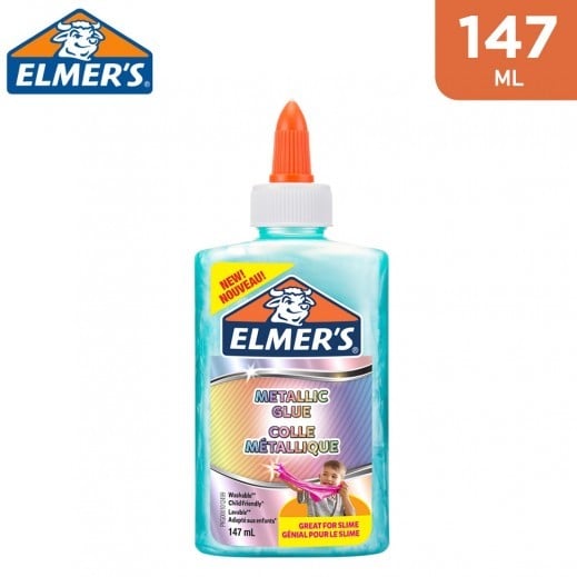 سلايم غراء معدني ازرق لامع 147 مل من ايلميرز سلايم Elmer's