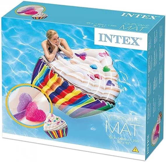 انتكس مرتبة قابلة للنفخ على شكل كاب كيك عوامات ومراتب Intex