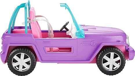 باربي شاحنة الطرق الوعرة بعجلات دوارة اكسسوارت الدمى Barbie