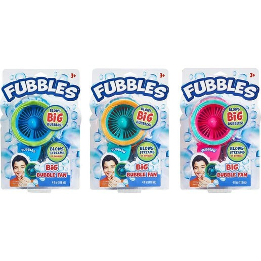 فابلز مروحة فقاعات كبيرة الوان متنوعه فقاعات الماء والصابون Fubbles