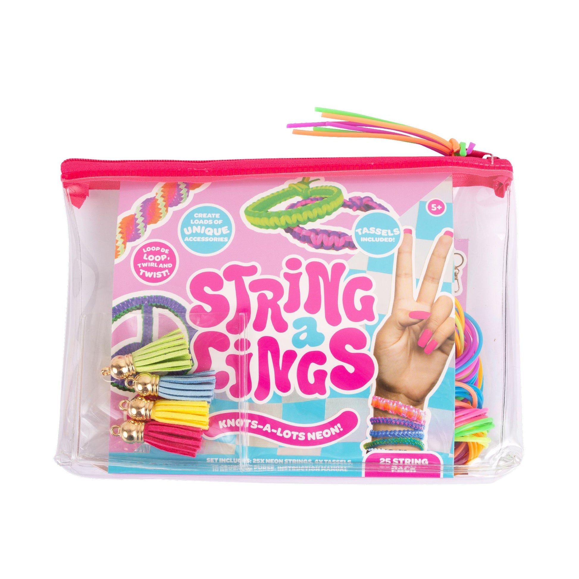 سترينجالينغز مجموعة أوتار 20 قطعة الخرز والاكسسوارات Stringalings