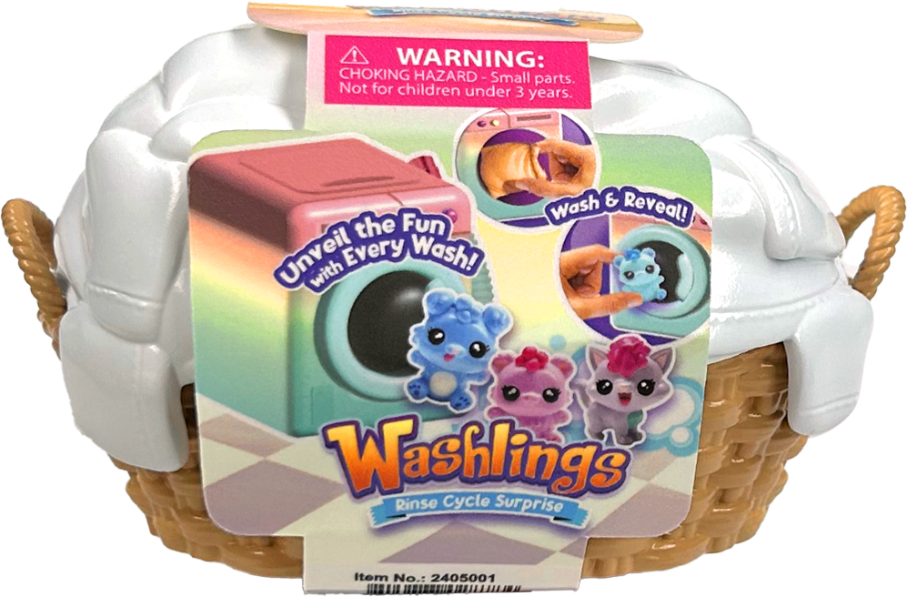 واشلينغز سلة غسيل وحقيبتي غسيل المجسمات Washlings