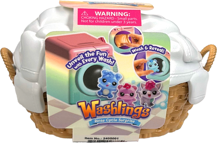 واشلينغز سلة غسيل وحقيبتي غسيل المجسمات Washlings