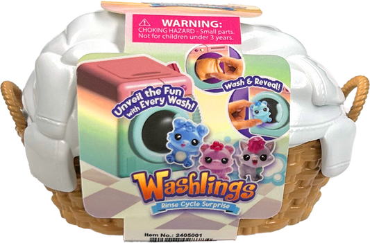 واشلينغز سلة غسيل وحقيبتي غسيل المجسمات Washlings