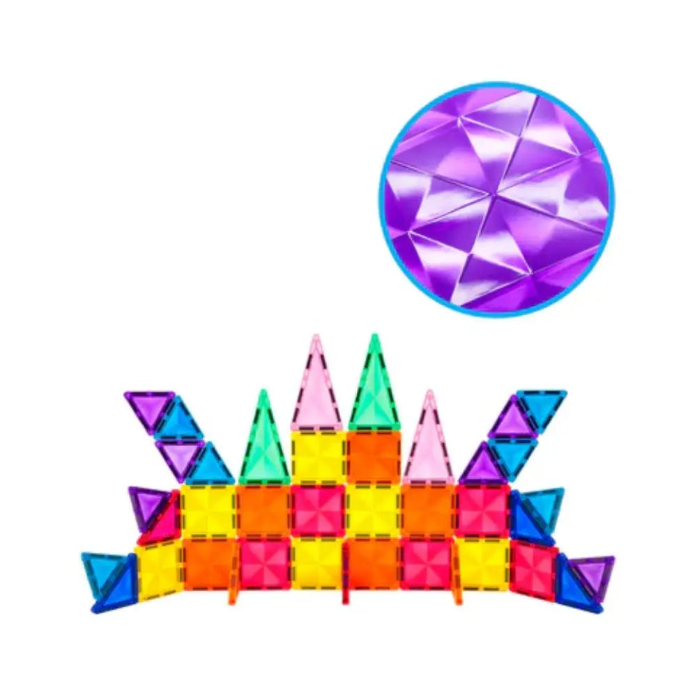 بيكاسو تايلز مكعبات بناء ماسي مغناطيسي 40 قطعة مكعبات المغناطيس Picasso Tiles