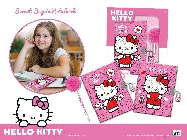 هيلو كيتي دفتر ملاحظات مزين أدوات مدرسية Hello Kitty