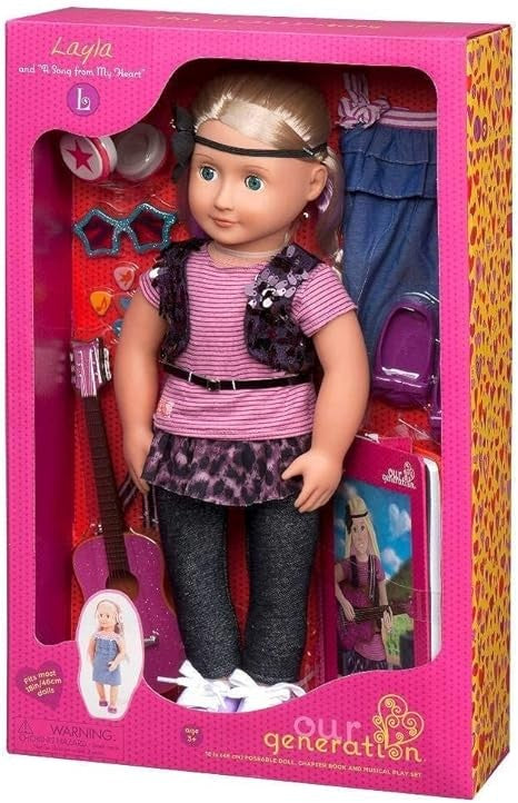 اور جينيريشن دمية ليلي أغنية من القلب دمية مع اكسسوارات Our Generation