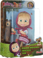 دمية ماشا على دراجة ثلاثية العجلات Masha and the Bear