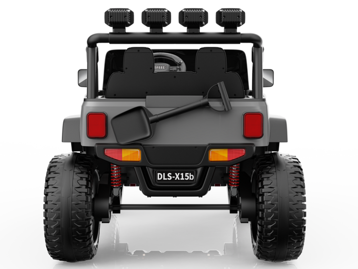 سيارة جيب كهربائية 12 فولت رمادية سيارة كهربائية RF Ride-On