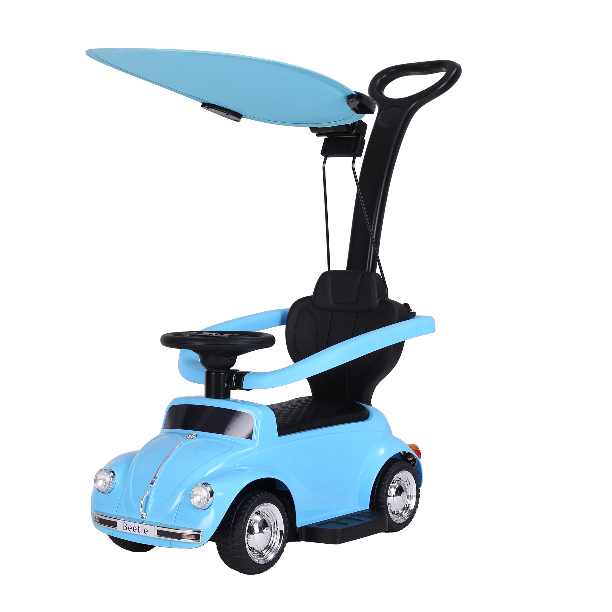 سيارة فولكس فاجن زرقاء 2 في 1 مركبات الدف RF-JQ618-BL