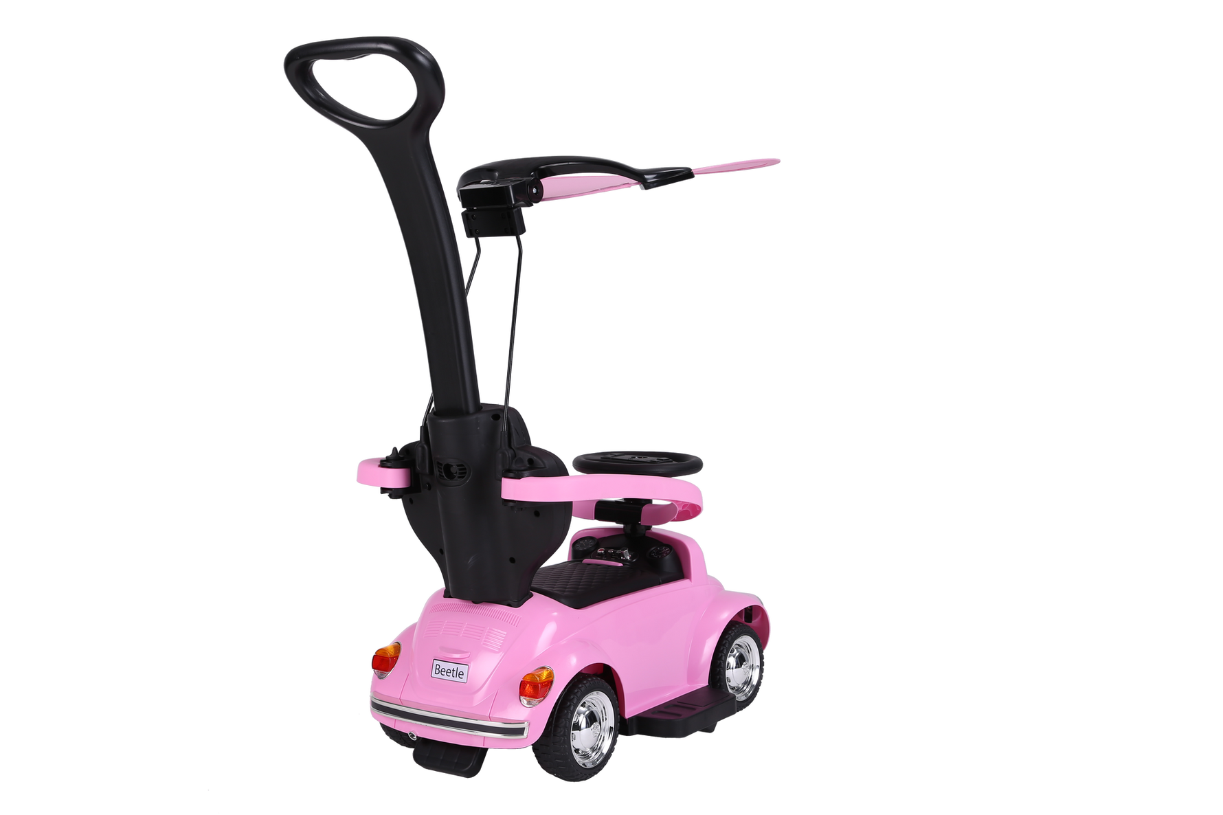 سيارة فولكس فاجن وردي 2 في 1 مركبات الدف RF Ride-On