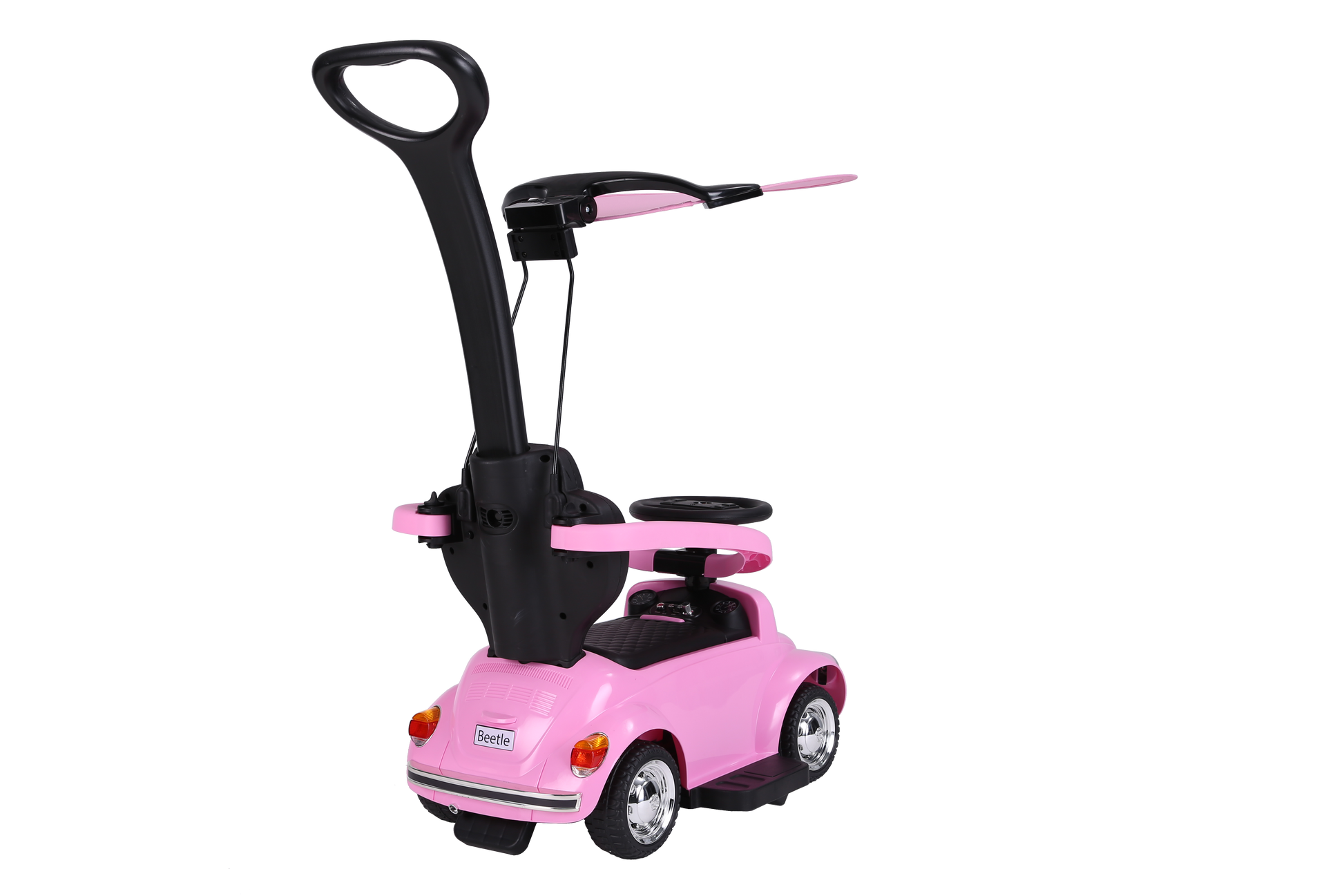 سيارة فولكس فاجن وردي 2 في 1 مركبات الدف RF Ride-On