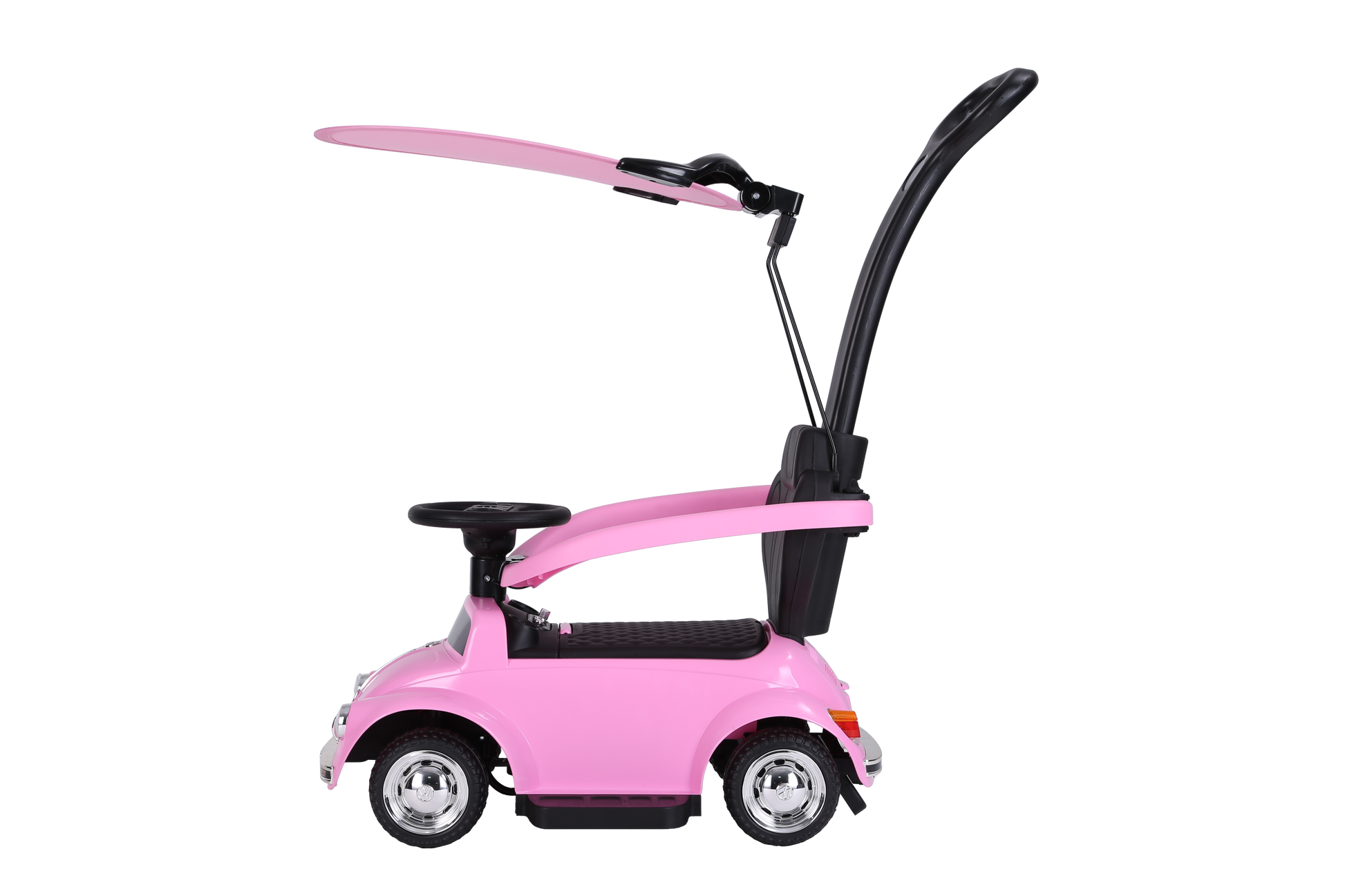 سيارة فولكس فاجن وردي 2 في 1 مركبات الدف RF Ride-On