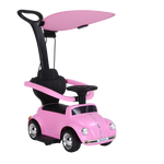 سيارة فولكس فاجن وردي 2 في 1 مركبات الدف RF Ride-On