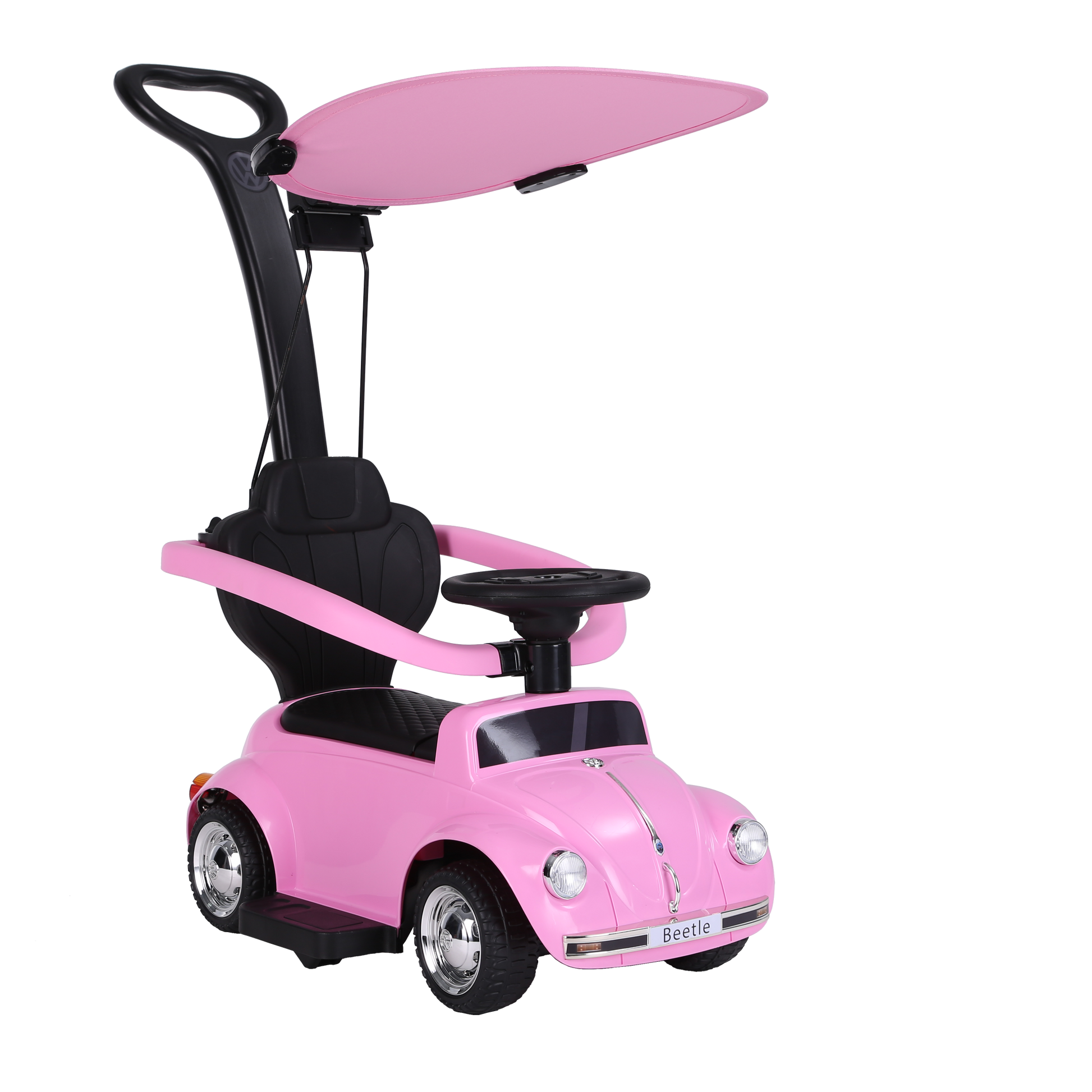 سيارة فولكس فاجن وردي 2 في 1 مركبات الدف RF Ride-On