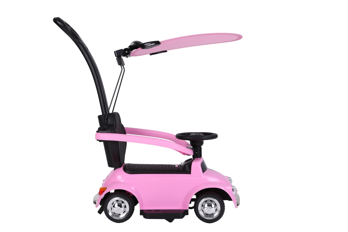 سيارة فولكس فاجن وردي 2 في 1 مركبات الدف RF Ride-On