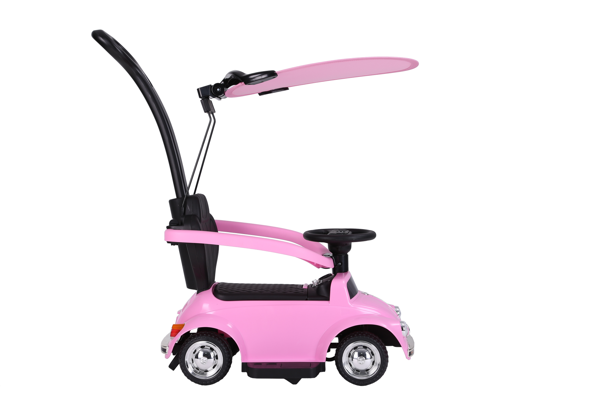 سيارة فولكس فاجن وردي 2 في 1 مركبات الدف RF Ride-On