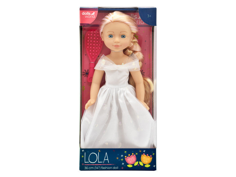 دولز وورلد دمية لولا شقراء 36 سم دمى المواليد Dolls World