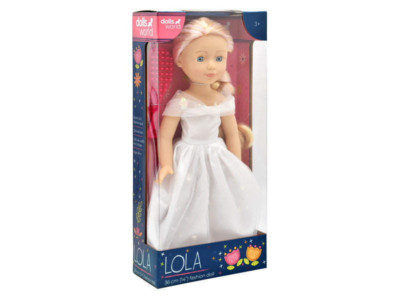 دولز وورلد دمية لولا شقراء 36 سم دمى المواليد Dolls World
