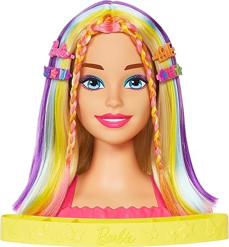 باربي رأس دمية فاخرة لتصفيف الشعر مع ملحقات دمية مع اكسسوارات Barbie