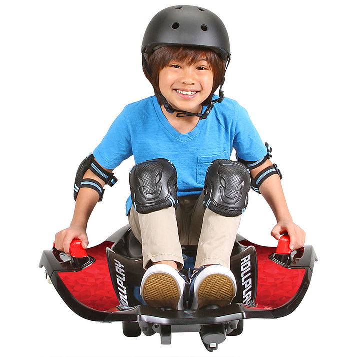 رول بلاي سكوتر نايت هوك 12 فولت حمراء سكوتر كهربائي Rollplay