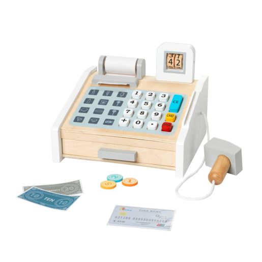 فيجا لعبة الكاشير الخشبية الابيض التسوق والوظائف VIGA