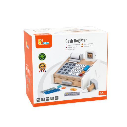 فيجا لعبة الكاشير الخشبية الابيض التسوق والوظائف VIGA