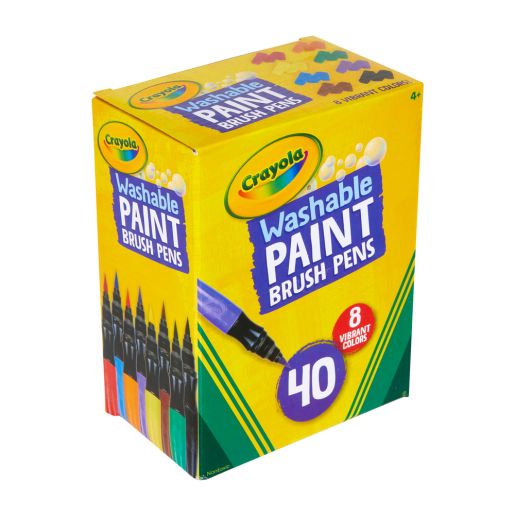 كرايولا أقلام فرشاة طلاء قابلة للغسل 40 قطعة رسم و تلوين Crayola