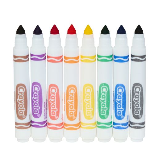 كرايولا أقلام تحديد ذات خطوط عريضة 8 قطع رسم و تلوين Crayola