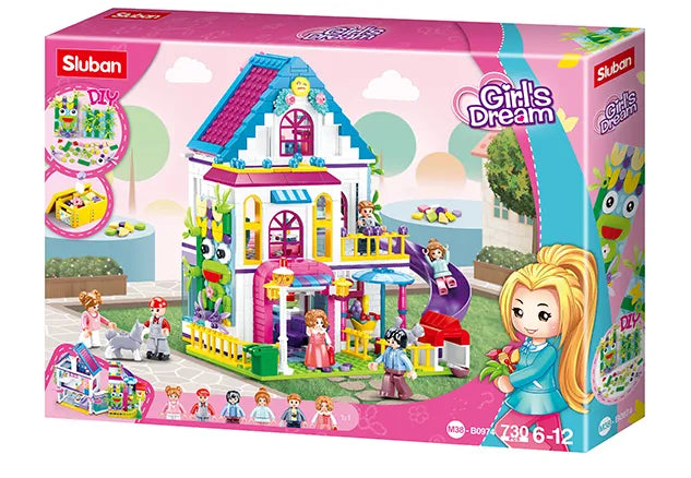 سلوبان فيلا الأحلام 730 قطعة مكعبات التركيب Sluban