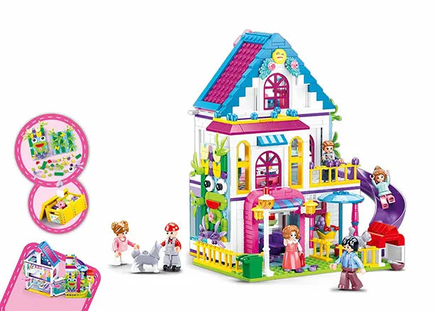 سلوبان فيلا الأحلام 730 قطعة مكعبات التركيب Sluban