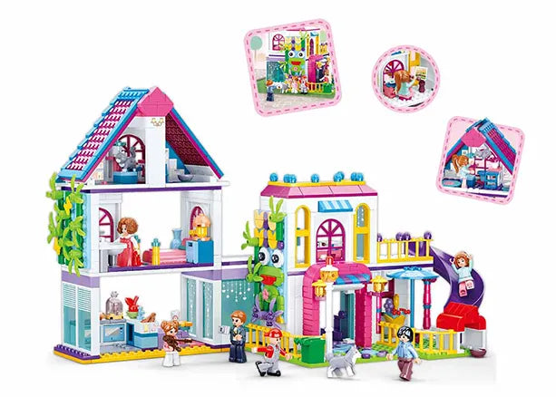 سلوبان فيلا الأحلام 730 قطعة مكعبات التركيب Sluban