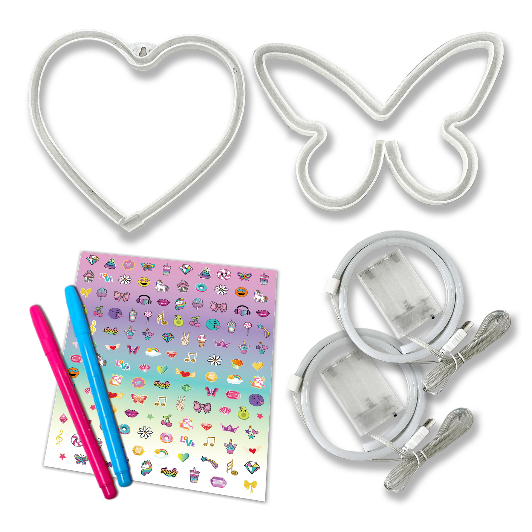 وي كول لعبة أضواء الحائط النيون الخرز والاكسسوارات Compound Kings