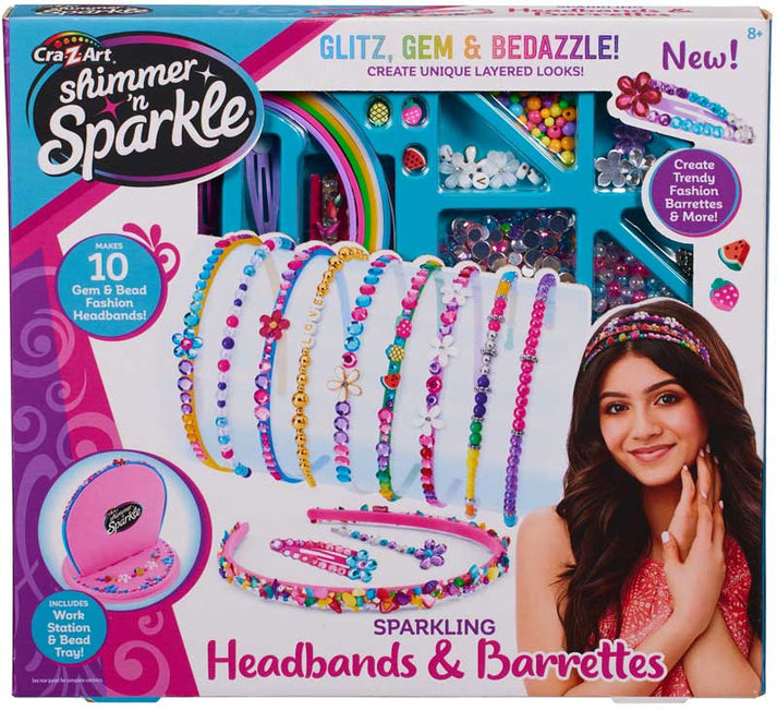 شيمر ان سباركل اصنع عصابات راس ومشابك شعر مزينة بالخرز الخرز والاكسسوارات Shimmer N Sparkle