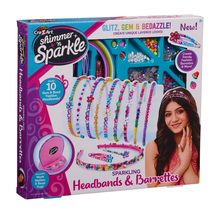 شيمر ان سباركل اصنع عصابات راس ومشابك شعر مزينة بالخرز الخرز والاكسسوارات Shimmer N Sparkle