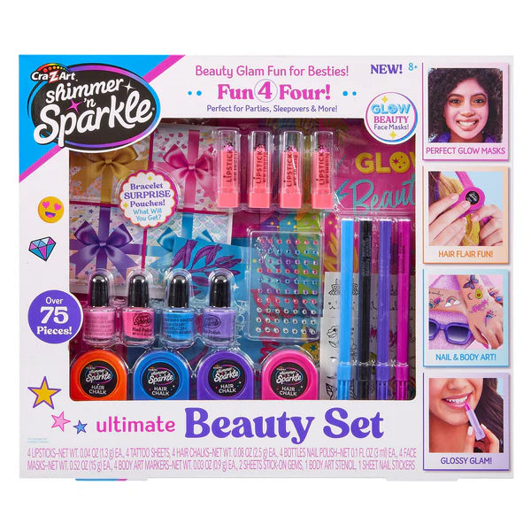 شيمر اند سباركل مجموعة التجميل المثالية الخرز والاكسسوارات Shimmer N Sparkle