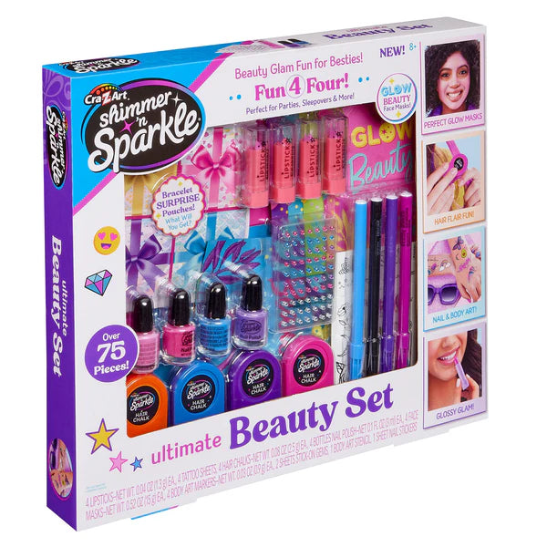 شيمر اند سباركل مجموعة التجميل المثالية الخرز والاكسسوارات Shimmer N Sparkle