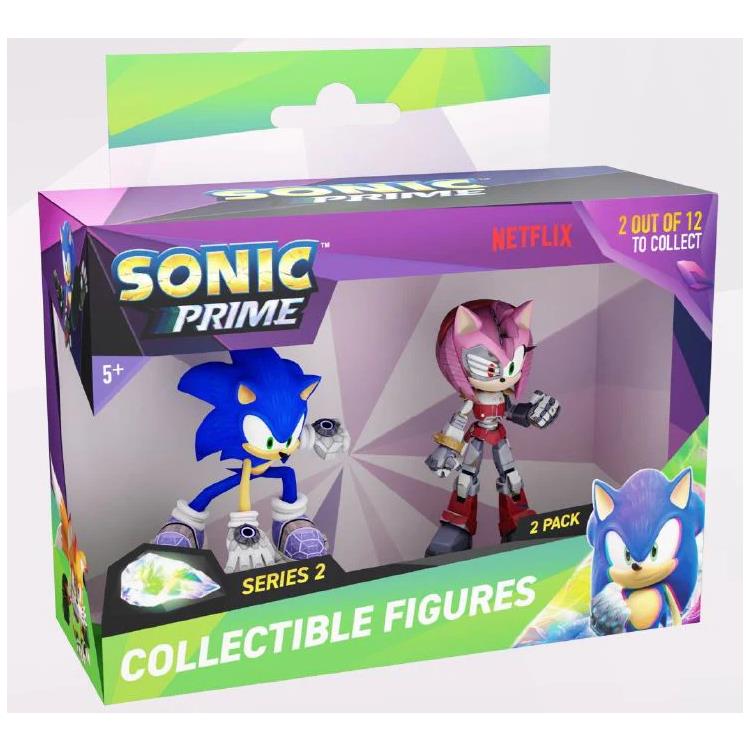 سونيك مجموعة من 2 مجسمات برايم متنوع شخصيات كرتونية Sonic