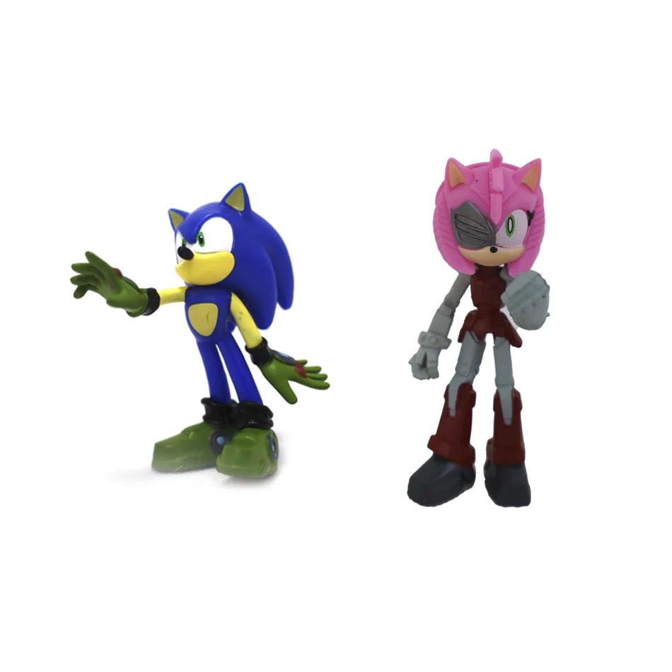 سونيك مجموعة من 2 مجسمات برايم متنوع شخصيات كرتونية Sonic